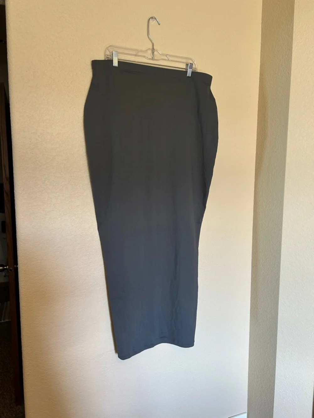 NWT SKIMS Recycled Swim Long Tube Skirt Gunmetal 2X